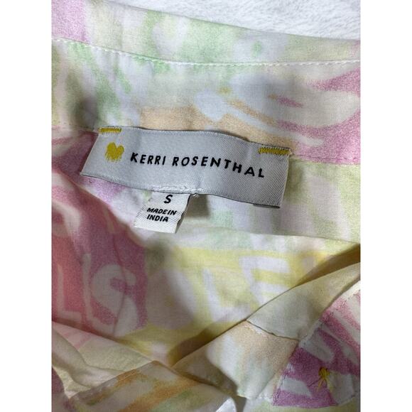 Kerri Rosenthal “Soleil Soleil” Tunic Top In Pastels Resort Wear Vacay Beach SM - Picture 3 of 8